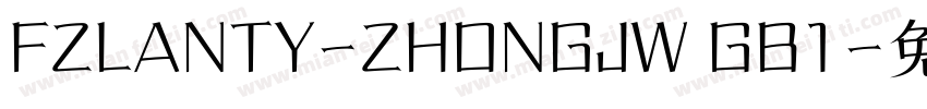 FZLANTY-ZHONGJW GB1字体转换